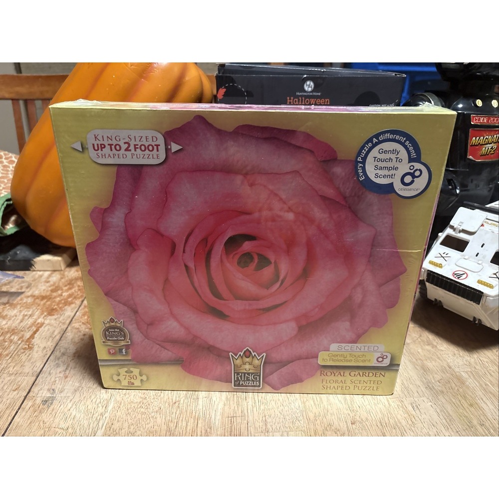 Royal Garden Floral Scented Shaped Puzzle 750 Piece King Size 2 Foot Rose